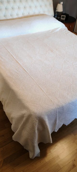 Coperta matrimoniale bianca