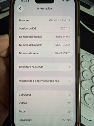 iPhone 14 Pro 256GB Space Gray Libre
