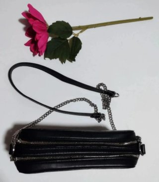 Bolso bandolera H&M negro