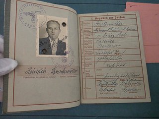 Wehrpass IIWW Tercer Reich notas 1941-43