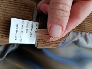 Giacca di velluto da uomo marrone