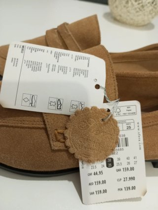 Mocasines Sfera Piel Serraje Mujer Marrón