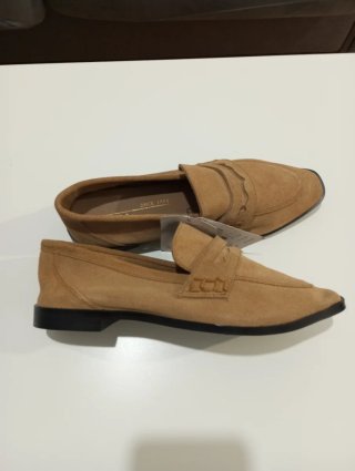 Mocasines Sfera Piel Serraje Mujer Marrón