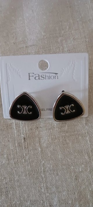 Orecchini triangolari Fashion acciaio