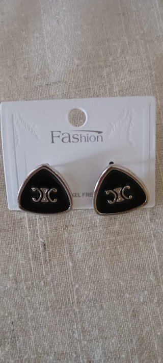 Orecchini triangolari Fashion acciaio