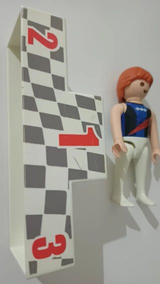 Atleta con pódium