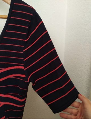Vestido Suite Blanco Negro y Rojo Talla M