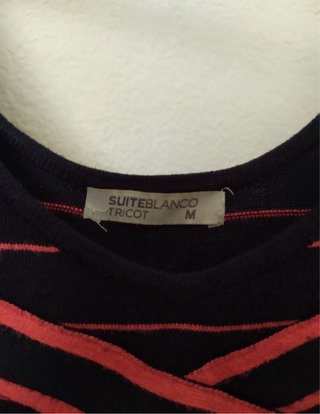 Vestido Suite Blanco Negro y Rojo Talla M