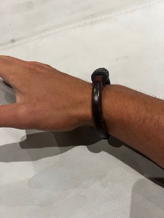 Pulsera Cuero Marrón • Estilo Rústico