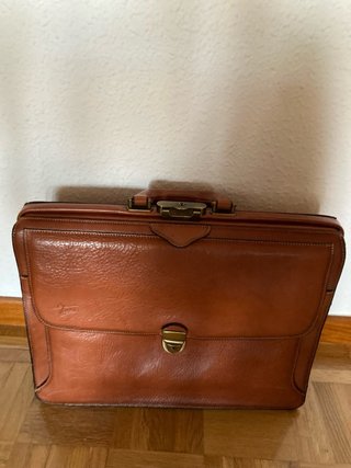 Maletín porta documentos Faurier piel marrón