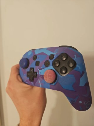 Mando Nintendo Switch Camuflaje Azul/Morado