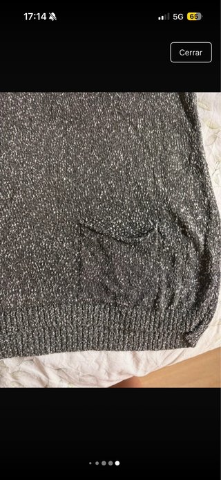 Jersey gris jaspeado entretiempo