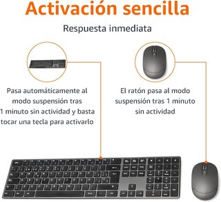 - Amazon Basics teclado ultrafino inalámbrico
