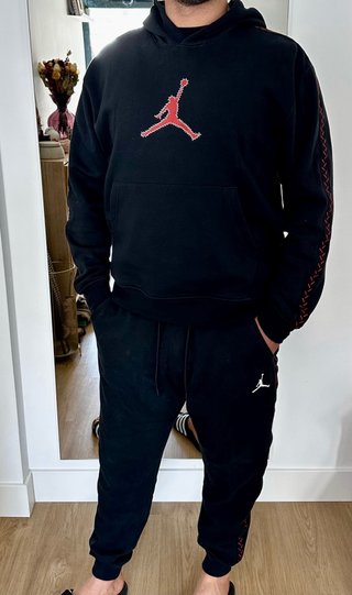 Sudadera + Pantalón Jordan Jumpman Negra Roja
