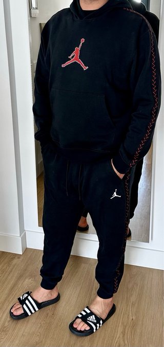 Sudadera + Pantalón Jordan Jumpman Negra Roja