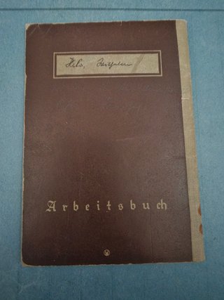 Arbeitsbuch IIWW Tercer Reich Karlsruhe original
