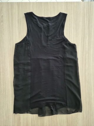 Canottiera donna nera