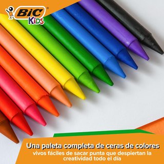 BIC Kids ceras colores niños dibujo escolar
