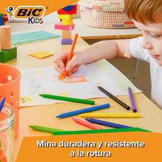 BIC Kids ceras colores niños dibujo escolar