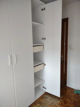 Armario blanco 2.40x1.50x0.55m