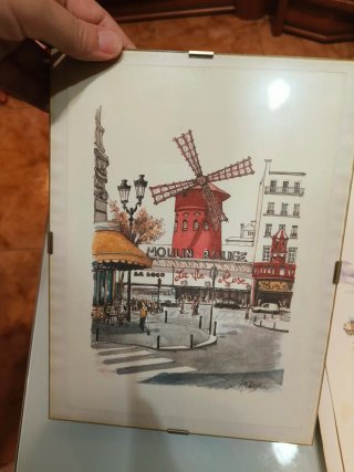 5 Láminas París Edificios Famosos