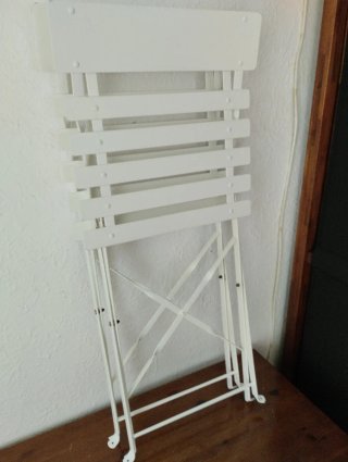 Maisons du Monde.2 Sillas Metálicas Blancas.