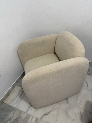 Sillón tela Maisons du Monde beige