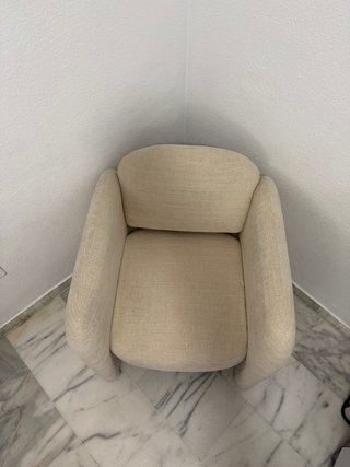 Sillón tela Maisons du Monde beige