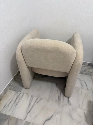 Sillón tela Maisons du Monde beige