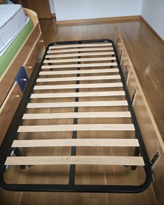 Cama nido de madera con cajones
