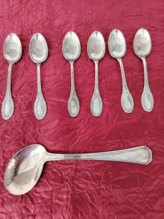 Set 7 Cucchiaini Argento 800