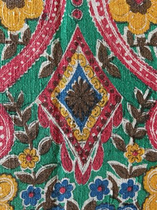 Colcha India artesana estampada a mano