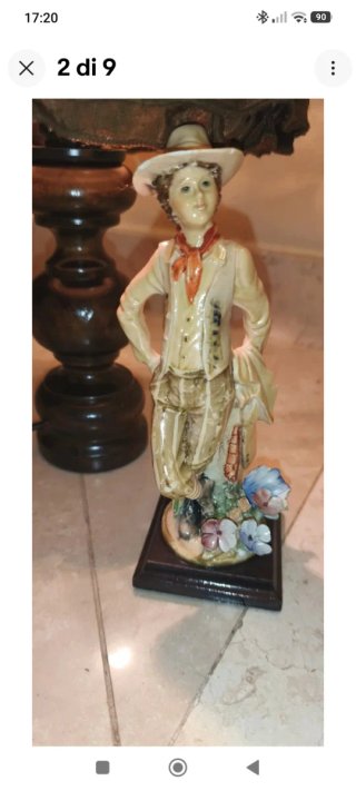 Scultura Capodimonte ragazzo