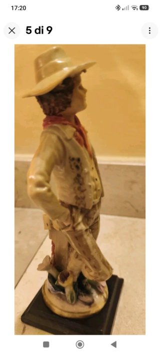 Scultura Capodimonte ragazzo