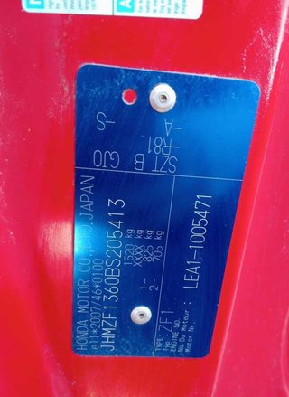 288864 cinturón seguridad trasero honda cr-z (szt)