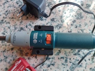 Atornillador eléctrico + soporte taladro