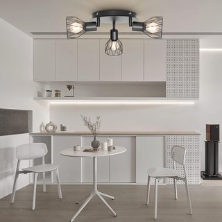 Lampada da soffitto industriale a 3 luci regolabile