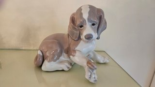 Conjunto 4 figuras perros cerámica Lladró y más