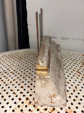 Peana decorativa legno oro