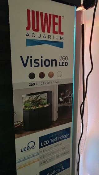 Acuario Juwel Vision 260 LED +filtro y peces disco