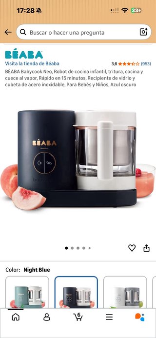 Robot cocina bebé BEABA Babycook