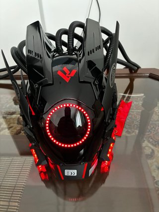 Máscara Cyberpunk Negra y Multicolor