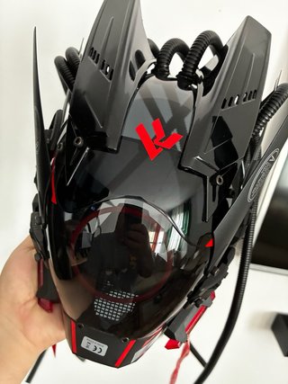 Máscara Cyberpunk Negra y Multicolor