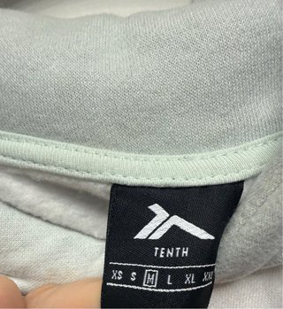 Sudadera Tenth Talla M Gris y Blanca