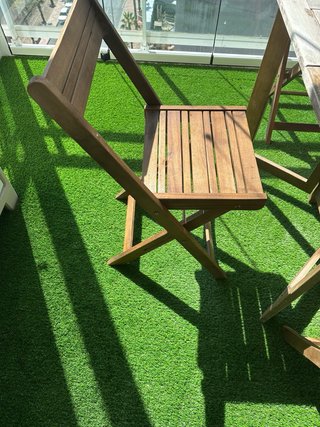 Mesa plegable jardín con 4 sillas
