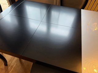Mesa comedor extensible y juego de sillas madera