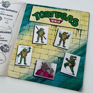 Álbum de cromos Tortugas Ninja Panini de 1993
