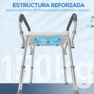 Taburete de ducha con brazos