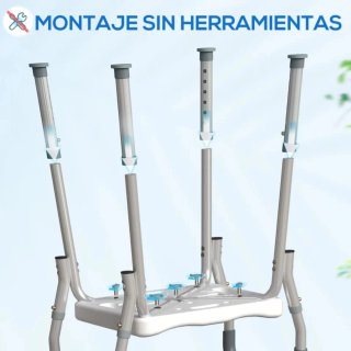 Taburete de ducha con brazos
