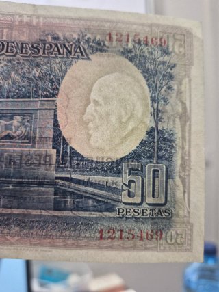 Billete 50 Pesetas 22 Julio 1935 El Banco de Españ